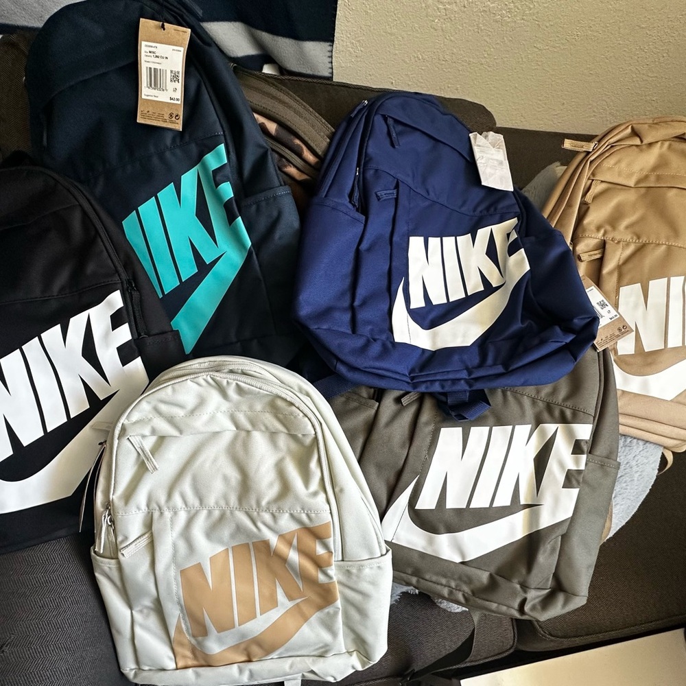 Nike Black and Blue Backpack for Everyday Use - Picture 1 of 1